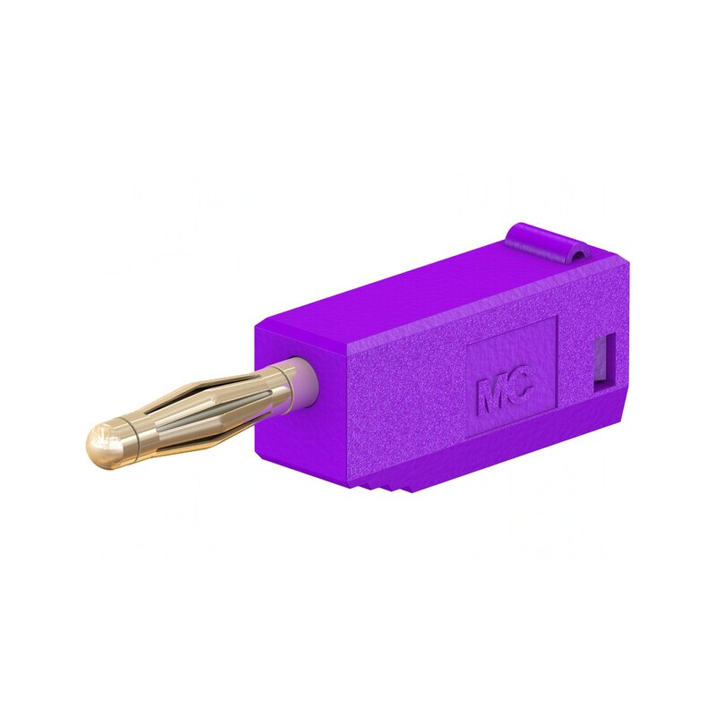Mufă Banană 2mm 10A Violet Aurit | Electronic-mag.ro | Componente Electronice