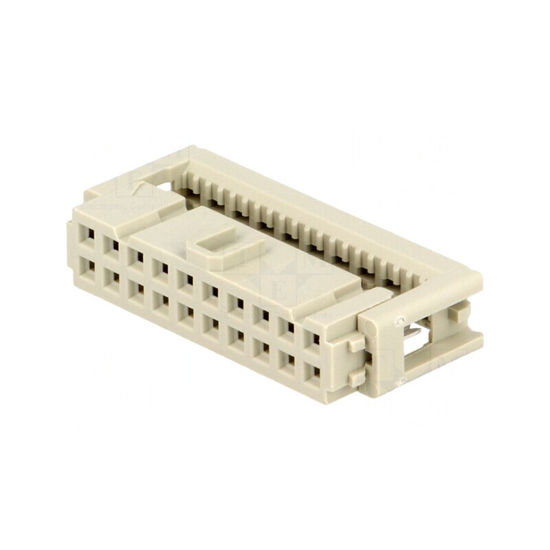 Mufă IDC Mamă 20-Pin pentru Cablu-Bandă 1,27mm  | Electronic-mag.ro | Componente Electronice