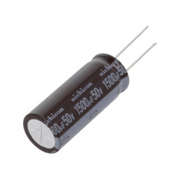 Condensator electrolitic low ESR 1500uF 50V 16x40mm THT | Electronic-mag.ro | Componente Electronice