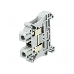 Conector Șine 0,2-6mm² 2 Borne Gri 8,2mm