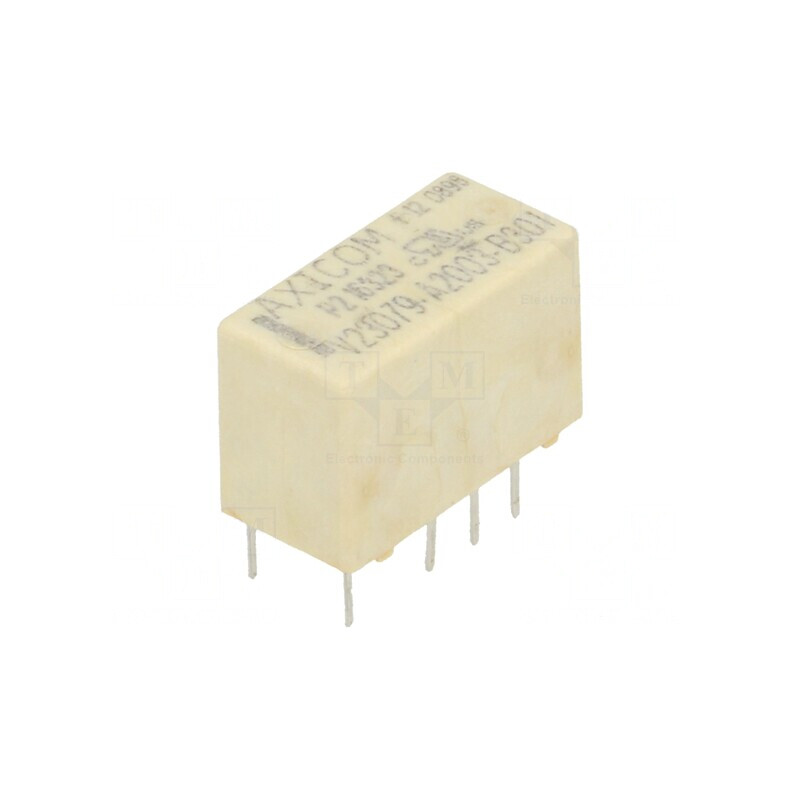 Releu electromagnetic DPDT 12VDC 2A 125VAC THT | Electronic-mag.ro | Componente Electronice
