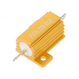 Rezistor Bobinat cu Radiator 2.2kΩ 25W 1% | Electronic-mag.ro | Componente Electronice