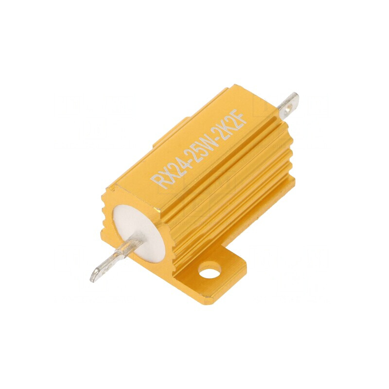 Rezistor Bobinat cu Radiator 2.2kΩ 25W 1% | Electronic-mag.ro | Componente Electronice