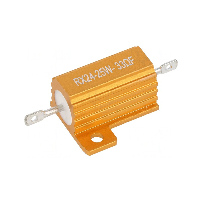 Rezistor Bobinat 33Ω 25W ±1% cu Radiator | Electronic-mag.ro | Componente Electronice Rezistor Bobinat 33Ω 25W ±1% cu Radiator | Electronic-mag.ro | Componente Electronice