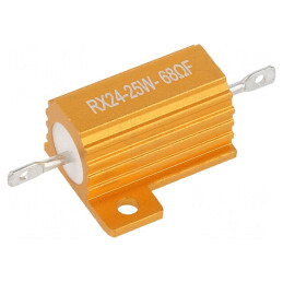 Rezistor Bobinat 68Ω 25W ±1% 50ppm/°C | Electronic-mag.ro | Componente Electronice