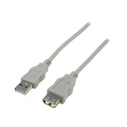 Cablu USB 2.0 1.8m Gri | Electronic-mag.ro | Componente Electronice