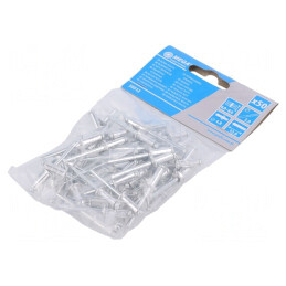 Diblu Aluminiu 4,8mm x 12mm - Set 50 Buc. | Electronic-mag.ro | Componente Electronice