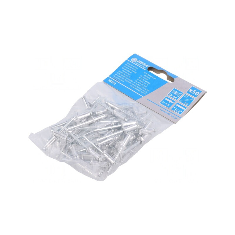 Diblu Aluminiu 4,8mm x 12mm - Set 50 Buc. | Electronic-mag.ro | Componente Electronice Diblu Aluminiu 4,8mm x 12mm - Set 50 Buc. | Electronic-mag.ro | Componente Electronice
