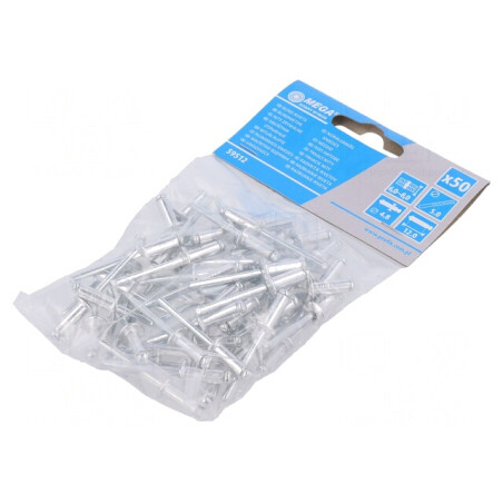 Diblu Aluminiu 4,8mm x 12mm - Set 50 Buc. | Electronic-mag.ro | Componente Electronice