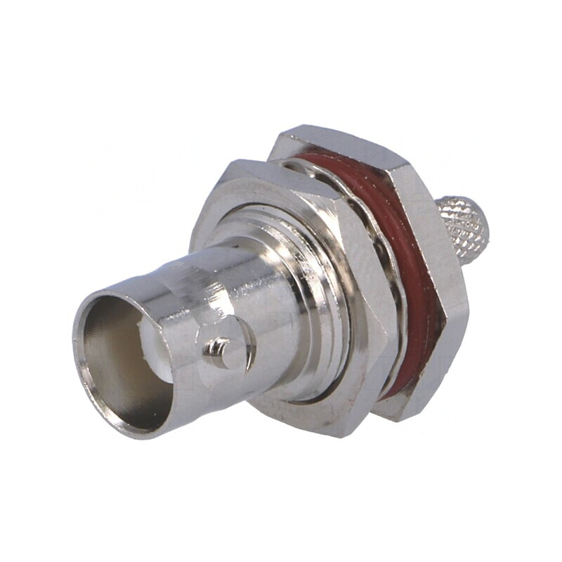 Soclu BNC mamă 50Ω crimpat pentru cabluri 3C2V, RG141, RG58 | Electronic-mag.ro | Componente Electronice