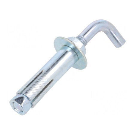 Cârlig Drept cu Dibluri Oțel Zincat 60mm | Electronic-mag.ro | Componente Electronice