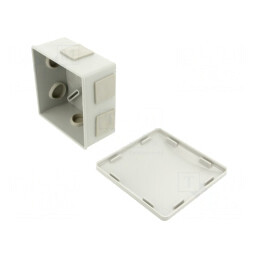 Cutie de conexiuni IP44 80x80x40mm Gri | Electronic-mag.ro | Componente Electronice