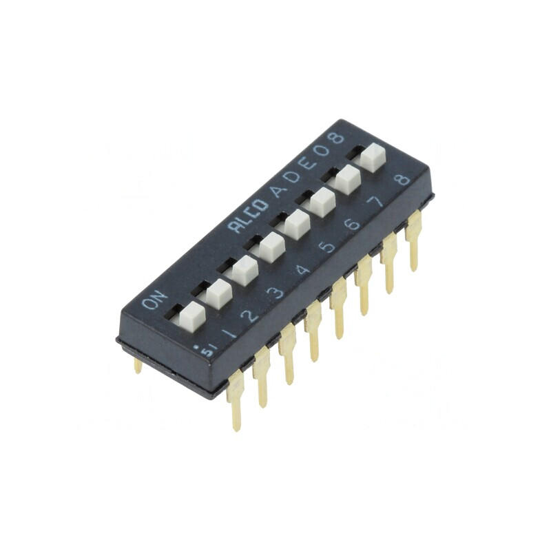 Comutator DIP-SWITCH 8 Secțiuni ON-OFF 24V | Electronic-mag.ro | Componente Electronice