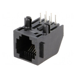 Soclu RJ12 6P6C pentru PCB THT 12,7mm | Electronic-mag.ro | Componente Electronice