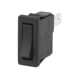 Rocker Switch ON-OFF 10A/250VAC Black | Electronic-mag.ro | Componente Electronice