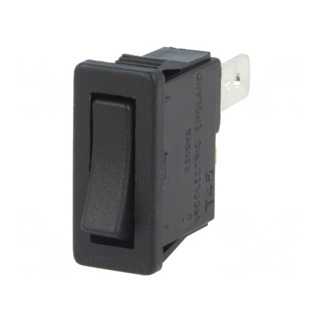 Rocker Switch ON-OFF 10A/250VAC Black | Electronic-mag.ro | Componente Electronice