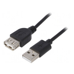 Cablu USB 2.0 1.8m Negru | Electronic-mag.ro | Componente Electronice