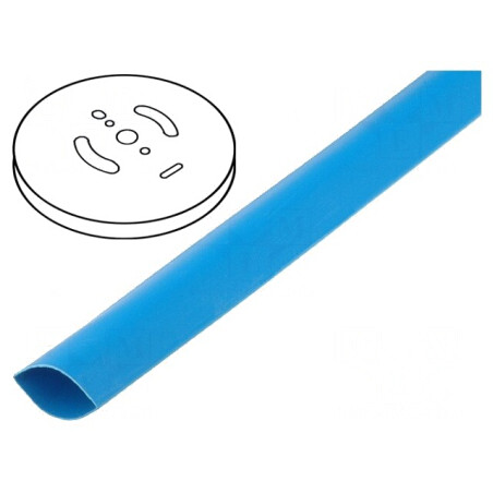 Manșon Termocontractabil 25,4mm Albastru 2:1 Fără Adeziv | Electronic-mag.ro | Componente Electronice