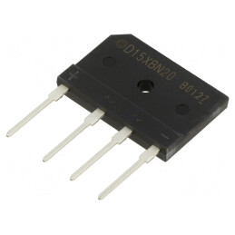 Punte Redresoare Monofazată 200V 15A 200A Ifsm | Electronic-mag.ro | Componente Electronice