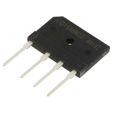 Punte Redresoare Monofazată 200V 15A 200A Ifsm | Electronic-mag.ro | Componente Electronice