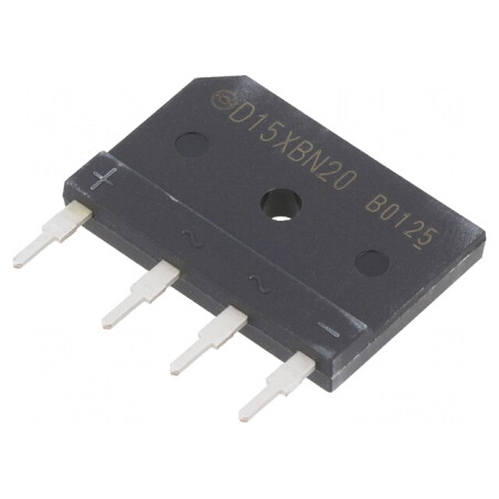 Punte Redresoare Monofazată 200V 15A | Electronic-mag.ro | Componente Electronice