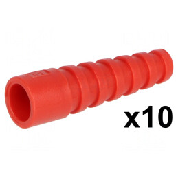Manşon RG58 Roşu pentru Mufe BNC (Set 10 Buc) | Electronic-mag.ro | Componente Electronice