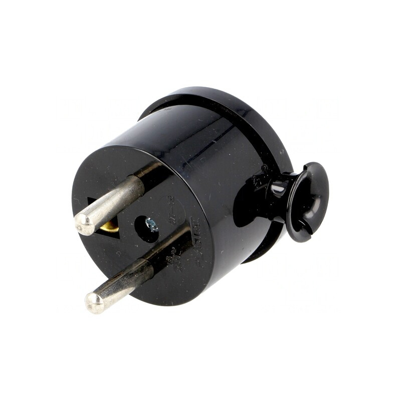Conector Alimentare AC Tată 230V 16A Negru | Electronic-mag.ro | Componente Electronice