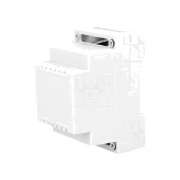 Carcasă pentru şină DIN, polistiren gri, 89x53x65 mm | Electronic-mag.ro | Componente Electronice