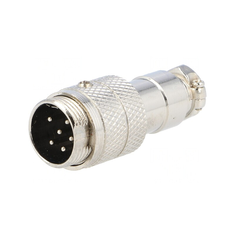 Mufă Microfon 6 Pin Cablu Drept | Electronic-mag.ro | Componente Electronice
