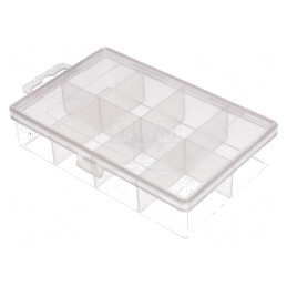 Container cu Partiții din Polipropilenă Transparentă | Electronic-mag.ro | Componente Electronice