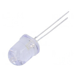 LED Alb Rece 10mm 10000-12000mcd 30° Convex | Electronic-mag.ro | Componente Electronice
