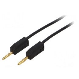 Cablu de măsurare cu mufă banană 2mm, 1m. | Electronic-mag.ro | Componente Electronice