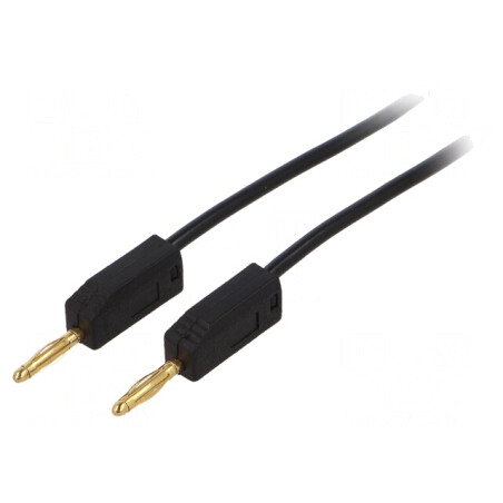 Cablu de măsurare cu mufă banană 2mm, 1m. | Electronic-mag.ro | Componente Electronice