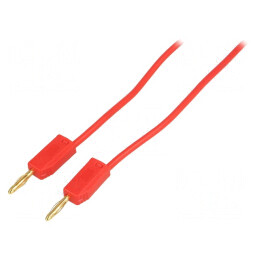 Cablu de măsurare mufă banană 2mm 1m | Electronic-mag.ro | Componente Electronice