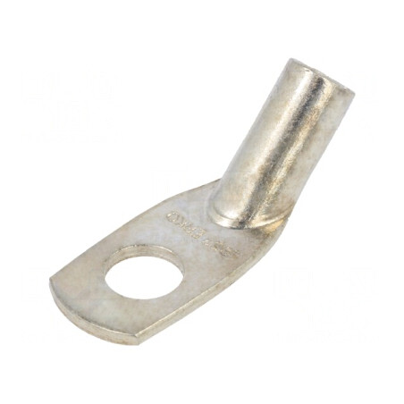 Vârf Inelar Tubular Crimpat M10 25mm2 45° | Electronic-mag.ro | Componente Electronice