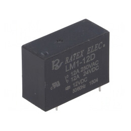 Releu Electromagnetic SPDT 12VDC 12A | Electronic-mag.ro | Componente Electronice