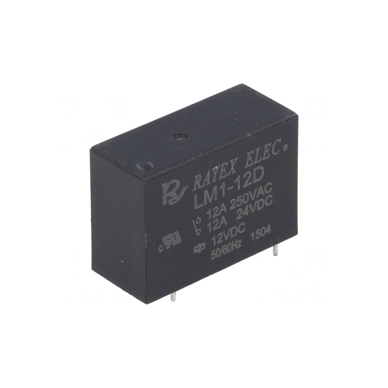Releu Electromagnetic SPDT 12VDC 12A | Electronic-mag.ro | Componente Electronice