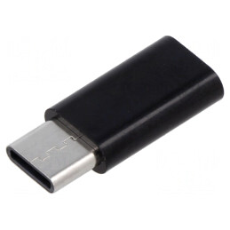 Adaptor USB 3.1 Micro USB B și USB C Negru | Electronic-mag.ro | Componente Electronice