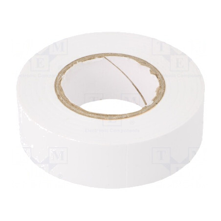 Bandă Electroizolantă Albă 19mm x 20m | Electronic-mag.ro | Componente Electronice