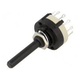 Comutator Rotativ 6 Pozitii 0.3A 125VAC 1A 30VDC | Electronic-mag.ro | Componente Electronice
