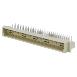 Soclu DIN 41612 tip C tată 64 pini 90° THT | Electronic-mag.ro | Componente Electronice