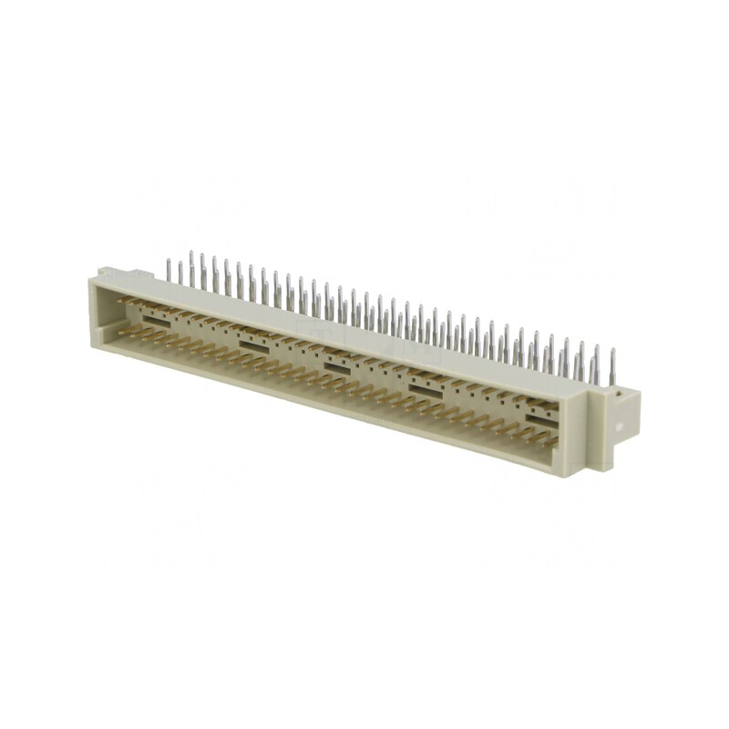 Soclu DIN 41612 tip C tată 64 pini 90° THT | Electronic-mag.ro | Componente Electronice