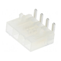 Soclu cablu-placă Mini-Fit Jr 4,2mm 4 pini aurit 13A | Electronic-mag.ro | Componente Electronice