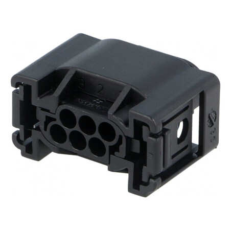Conector Automotive MQS Mufă Mamă 6 PIN Neagră | Electronic-mag.ro | Componente Electronice