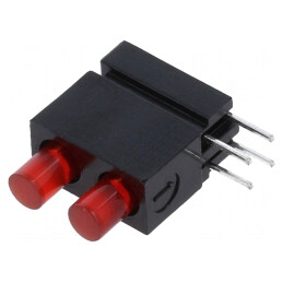 LED Roșu 3mm 20mA 100° | Electronic-mag.ro | Componente Electronice