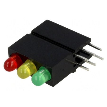LED 3mm Roșu/Verde/Galben 20mA | Electronic-mag.ro | Componente Electronice