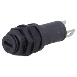 Clemă Siguranțe 10A 5x20mm Panou Neagră 250V | Electronic-mag.ro | Componente Electronice