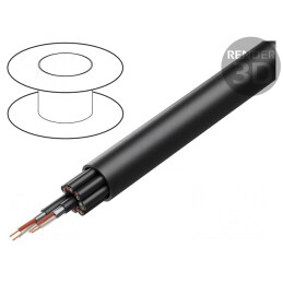 Cablu Difuzor BiTsound 2x2x0,21mm2 Cu Negru