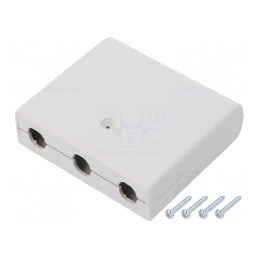 Carcasă Universală ABS Gri 60x68x20mm cu Orificiu | Electronic-mag.ro | Componente Electronice