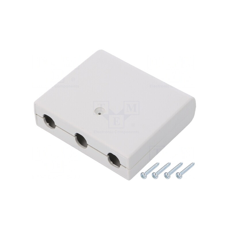 Carcasă Universală ABS Gri 60x68x20mm cu Orificiu | Electronic-mag.ro | Componente Electronice